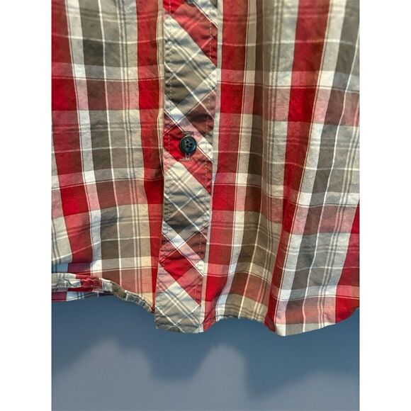 Marmot Men's Plaid Button-Up Shirt L Multicolor Short Sleeve Casual - Picture 4 of 10